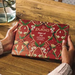 calendario dell'avvento con infusi e tisane