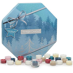 calendario dell'avvento con candele e tealights Yankee Candle
