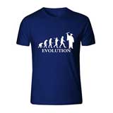t-shirt con grafica dell'evoluzione dalla preistoria alla... laurea!